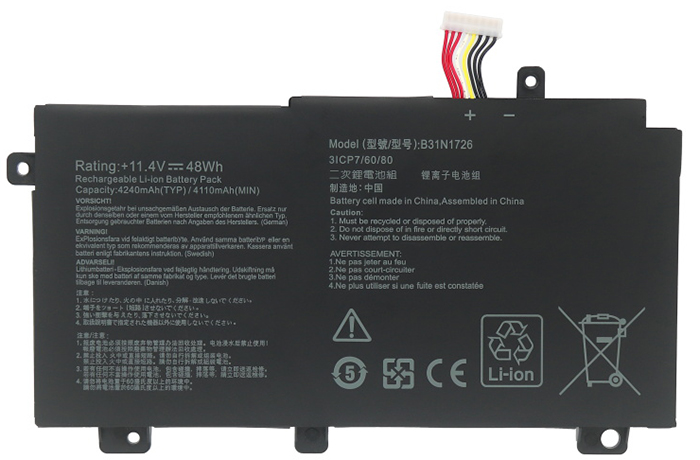 OEM Laptop Battery Replacement for  asus FX80G