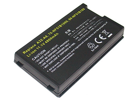 OEM Laptop Battery Replacement for  asus A8000Jc