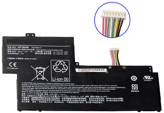 OEM Laptop Battery Replacement for  ACER Aspire One Cloudbook AO1 132 C3T3