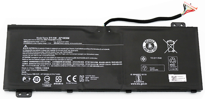 OEM Laptop Battery Replacement for  acer AP18E7M