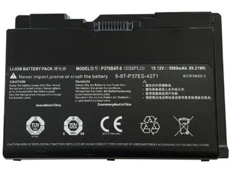 OEM Laptop Battery Replacement for  CLEVO 6 87 P37ES 427