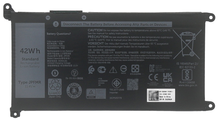 OEM Laptop Battery Replacement for  Dell JPFMR