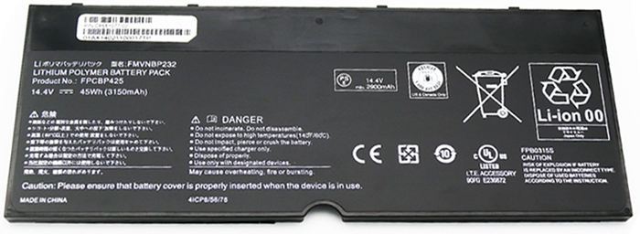 OEM Laptop Battery Replacement for  fujitsu FPCBP425