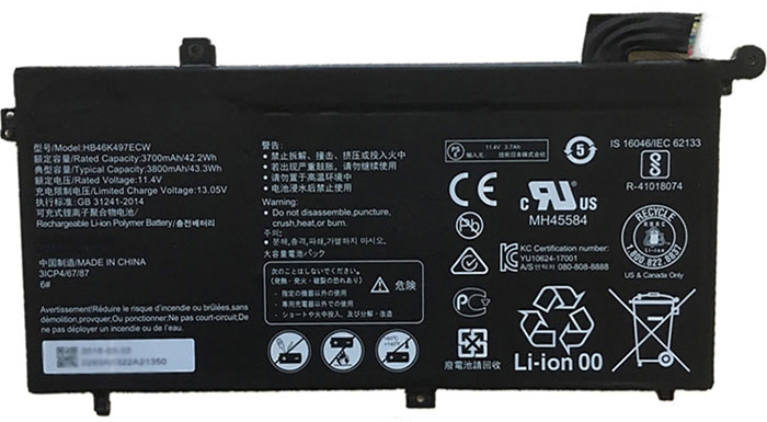 OEM Laptop Battery Replacement for  HUAWEI MRC W70