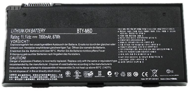 OEM Laptop Battery Replacement for  MSI BTY M6D