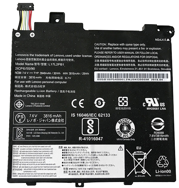 OEM Laptop Battery Replacement for  LENOVO L17L2PB1