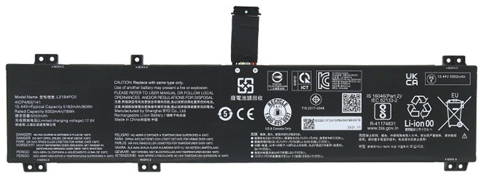 OEM Laptop Battery Replacement for  lenovo Y9000P 2022