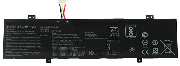 OEM Laptop Battery Replacement for  Asus C31N1733