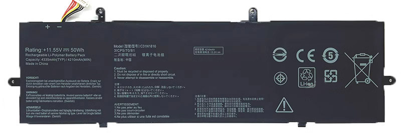 OEM Laptop Battery Replacement for  ASUS C31N1816