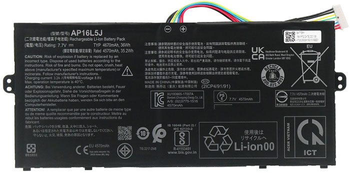 OEM Laptop Battery Replacement for  acer Swift 5 52T Series