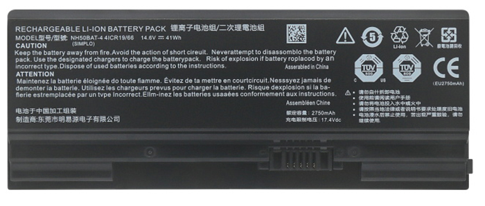 OEM Laptop Battery Replacement for  CLEVO NH50RH