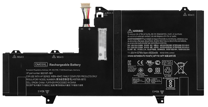 OEM Laptop Battery Replacement for  HP OM03XL