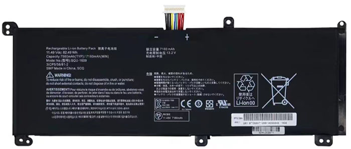 OEM Laptop Battery Replacement for  HASEE 15G870 XA70K
