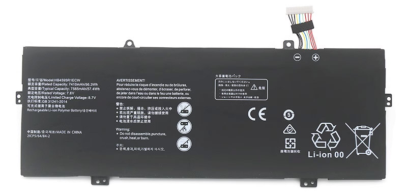 OEM Laptop Battery Replacement for  HUAWEI MACHD WFE9