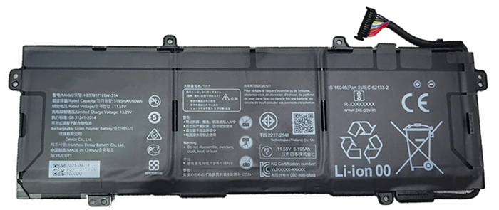 OEM Laptop Battery Replacement for  HUAWEI HB5781P1EEW 31A