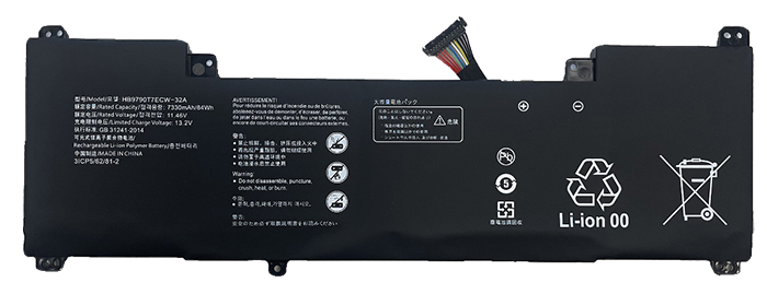 OEM Laptop Battery Replacement for  HUAWEI HB9790T7ECW 32B