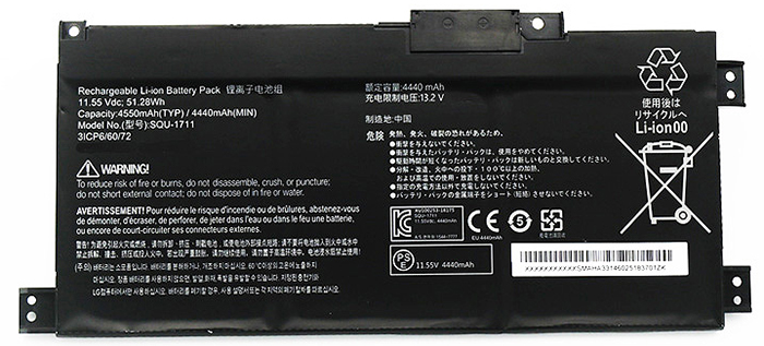 OEM Laptop Battery Replacement for  THUNDEROBOT 911Targa